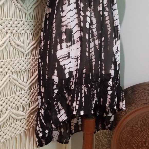 Xhilaration Swim Coverup Black & White Tie Dye - Picture 3 of 7